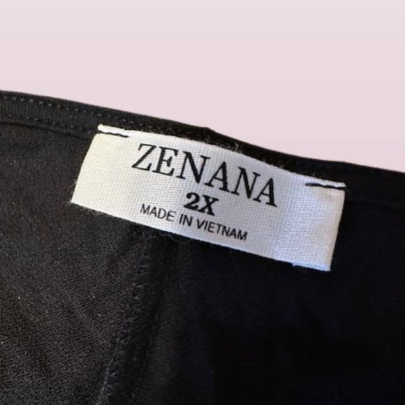 Black Rayon Span Crepe Layered Look Top - Picture 7 of 14